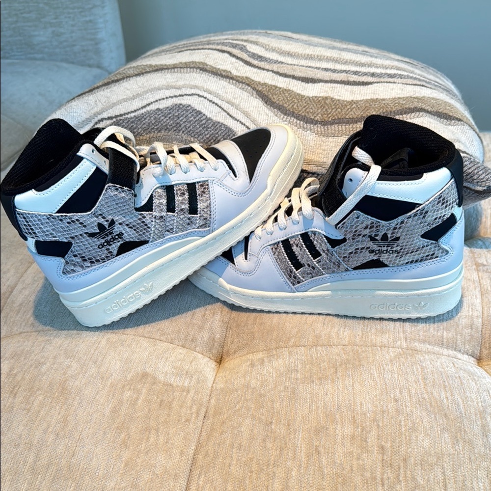 adidas Black and White Athletic Shoes